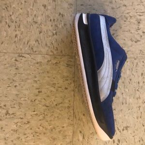Men’s puma sued royal blue shoes brand new